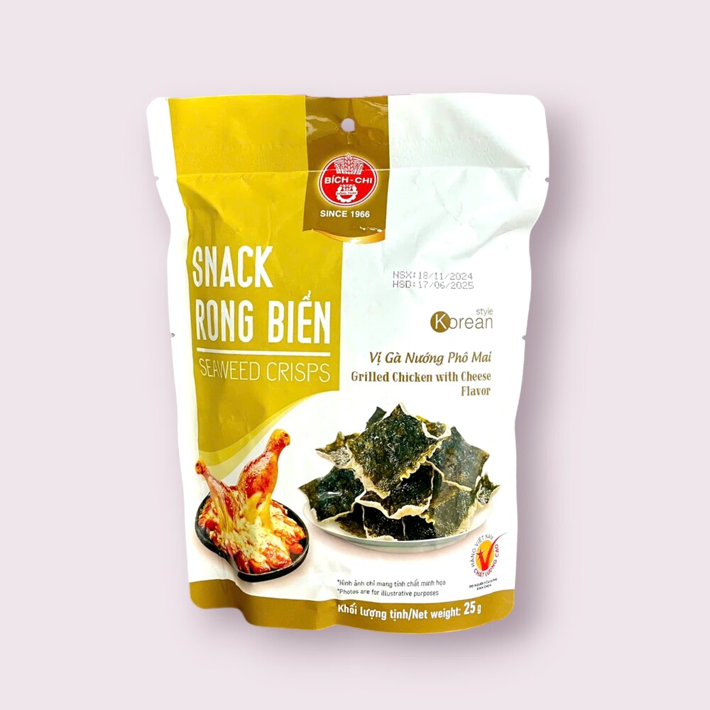 Snack rong biển vị gà nướng phô mai Bích Chi phù hợp cho ai?